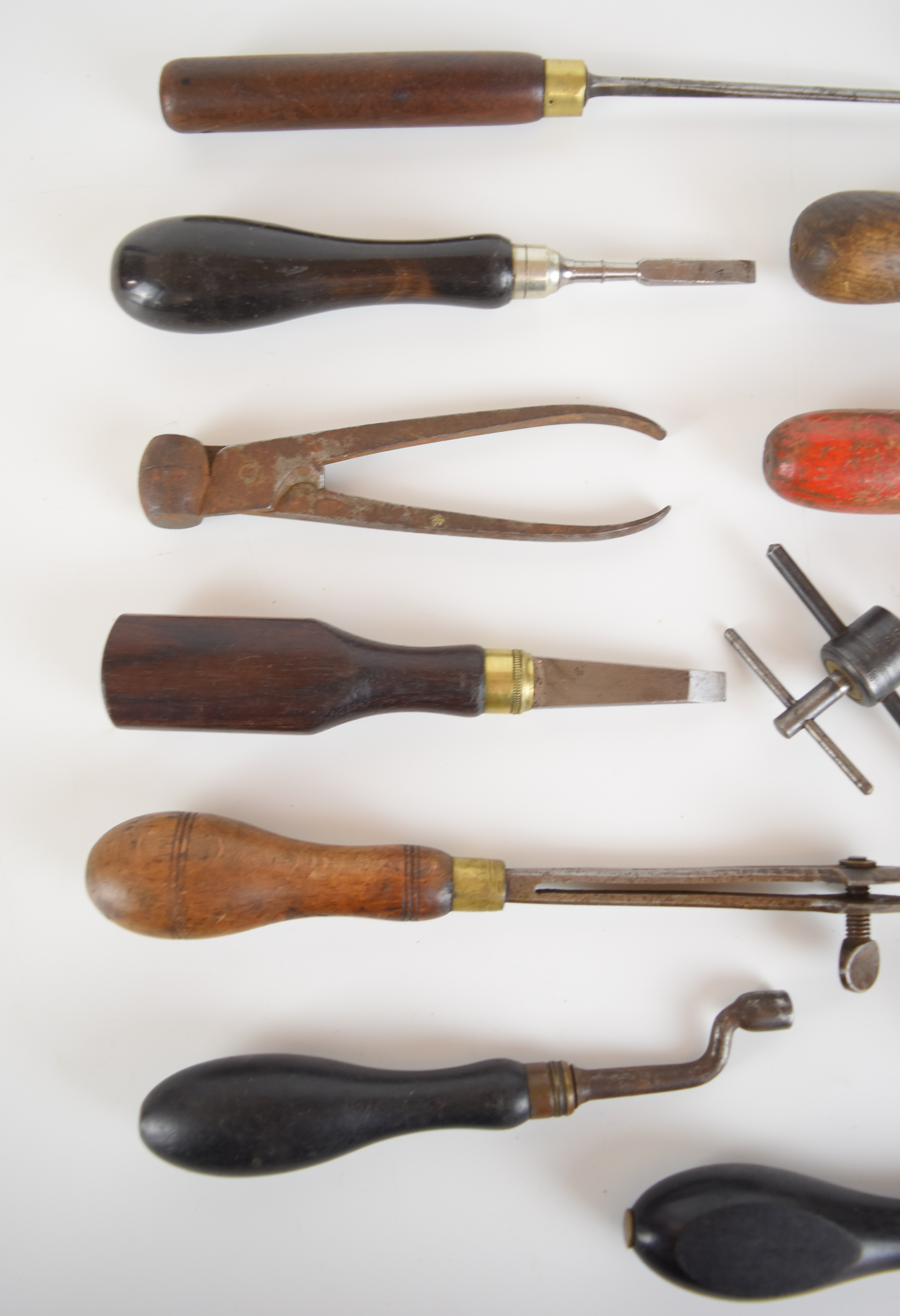 Fourteen vintage gun or gunsmith tools including screwdrivers, bullet moulds, chequering tools, - Image 2 of 3