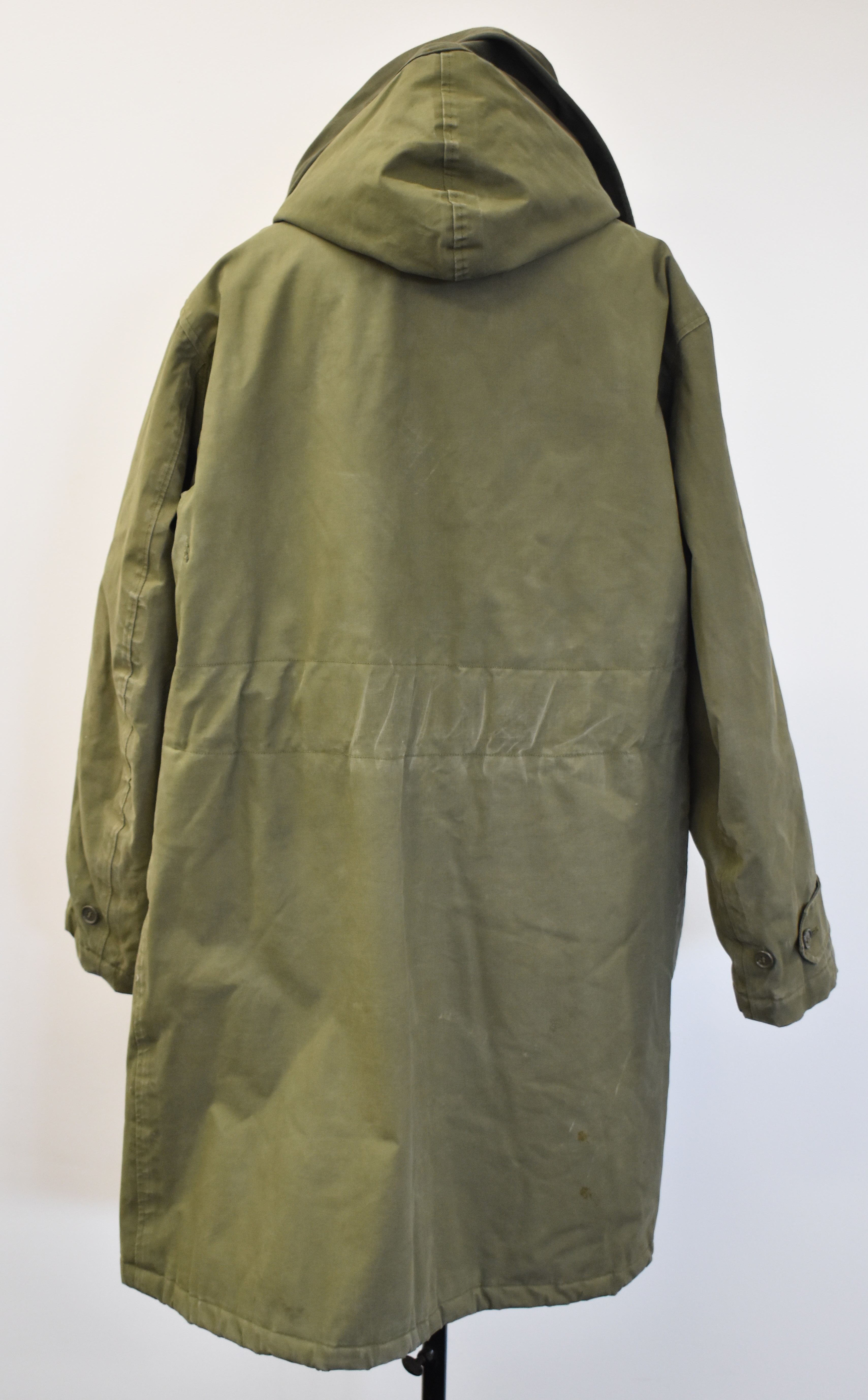 American Navy green parka with Navy Department to internal label, fleece type liner and fixed - Image 4 of 4