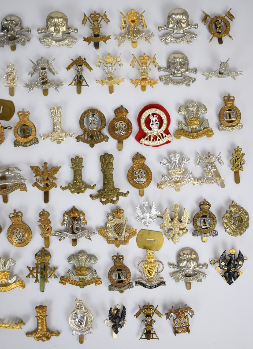 Collection of approximately 70 British Cavalry Regiment badges including 11th Hussars, Light - Image 3 of 6