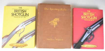 [Shooting] Three gun books comprising The Sporting Rifle by Walter Winans and The British Shotgun by