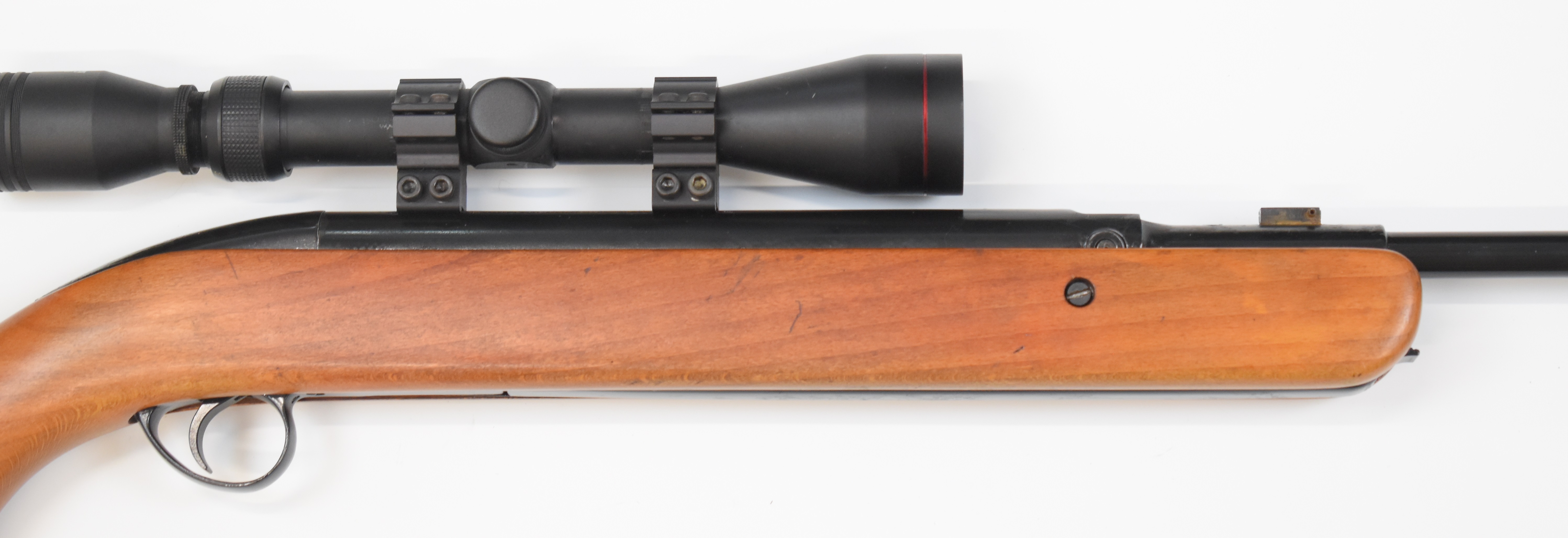 BSA Airsporter .22 under-lever air rifle with semi-pistol grip and Webley 3-9x40 scope, serial - Image 4 of 9