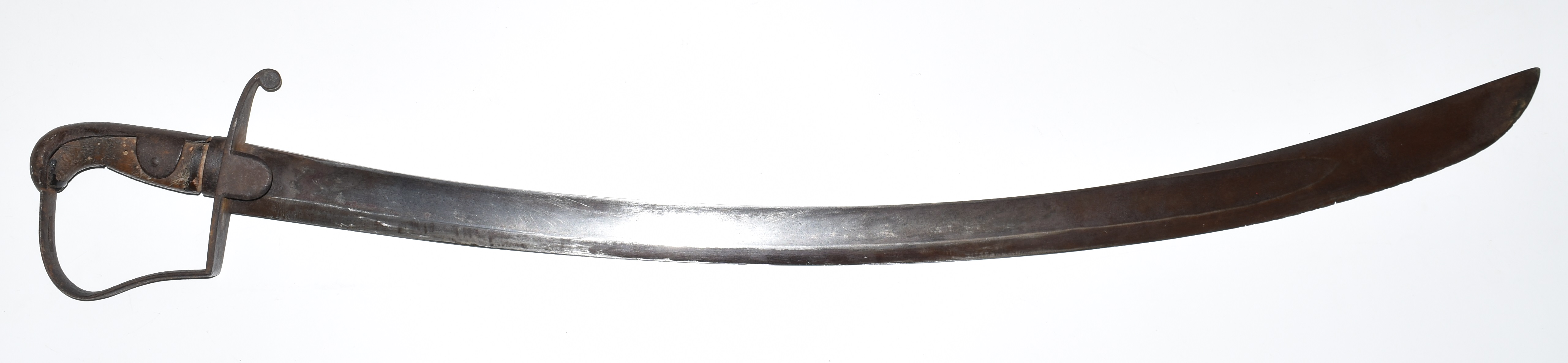British 1796 pattern Light Cavalry Trooper's sword, with 81cm curved blade and scabbard. PLEASE NOTE - Image 3 of 6