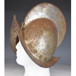 Replica Conquistador style steel helmet