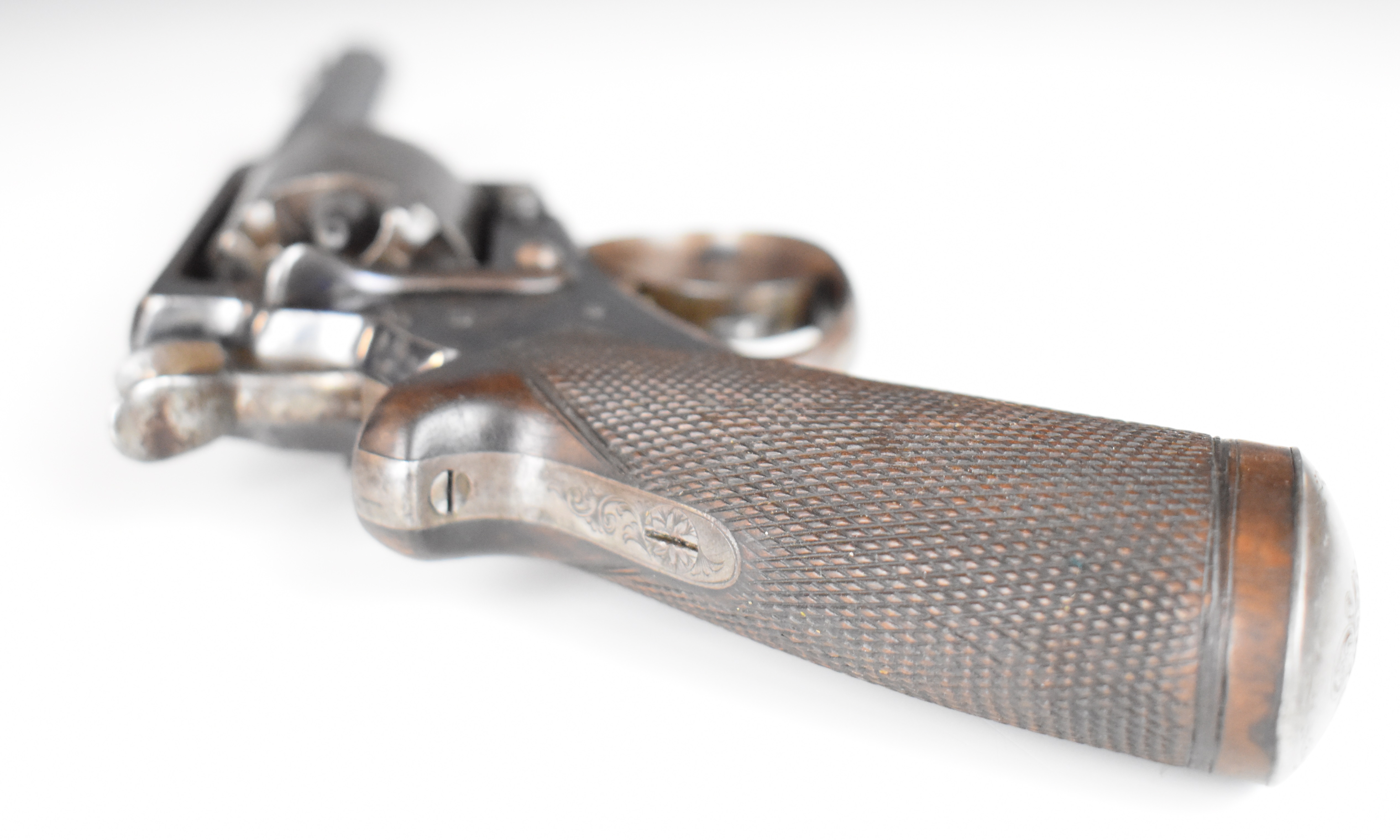 William Tranter's Patent 120 bore five-shot double-action revolver with engraved trigger guard, - Bild 23 aus 38