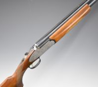 Rizzini 12 bore over and under ejector shotgun with engraved sidelock plates, trigger guard,