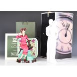 Kevin Francis limited edition figure of Susie Cooper and a Coalport 'In Love' figure, tallest 30cm