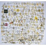 Collection of approximately 300 British Forces anodised cap badges across all arms including