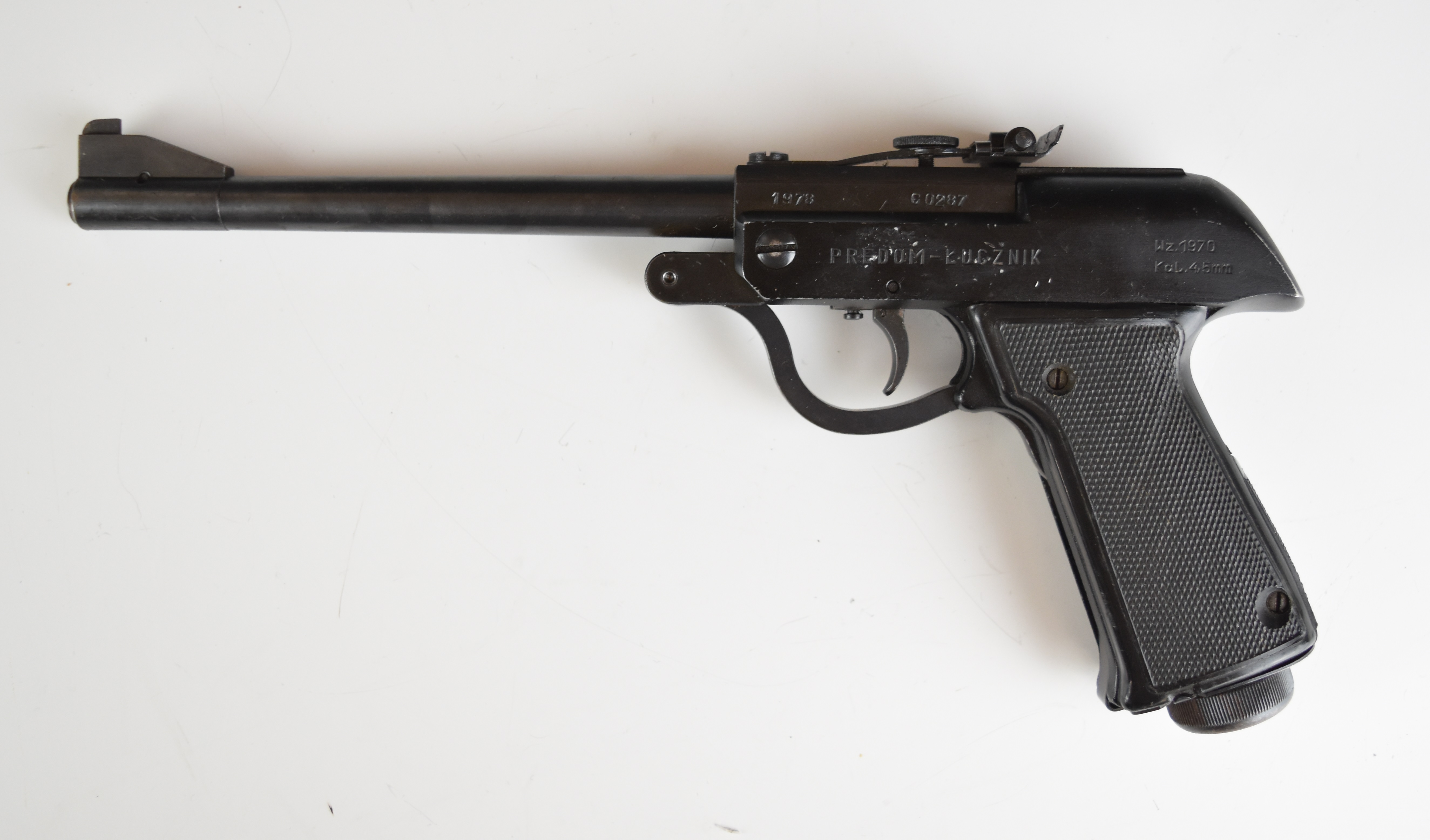 Polish Predom Lucznik model 1970 .177 Polish Army training target air pistol dated 1978 with - Image 2 of 12