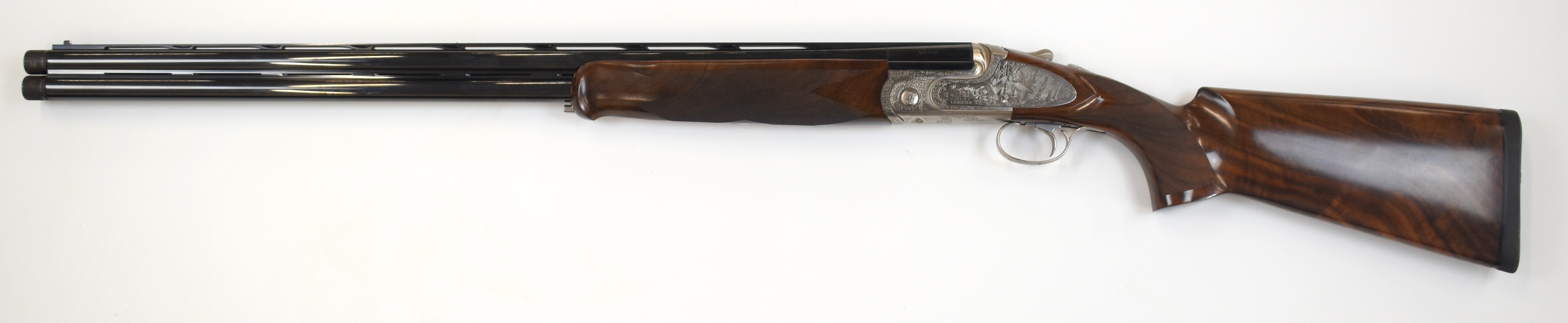 Caesar Guerini Magnus Deluxe Game 12 bore over and under ejector shotgun with engraved scenes of - Image 7 of 9