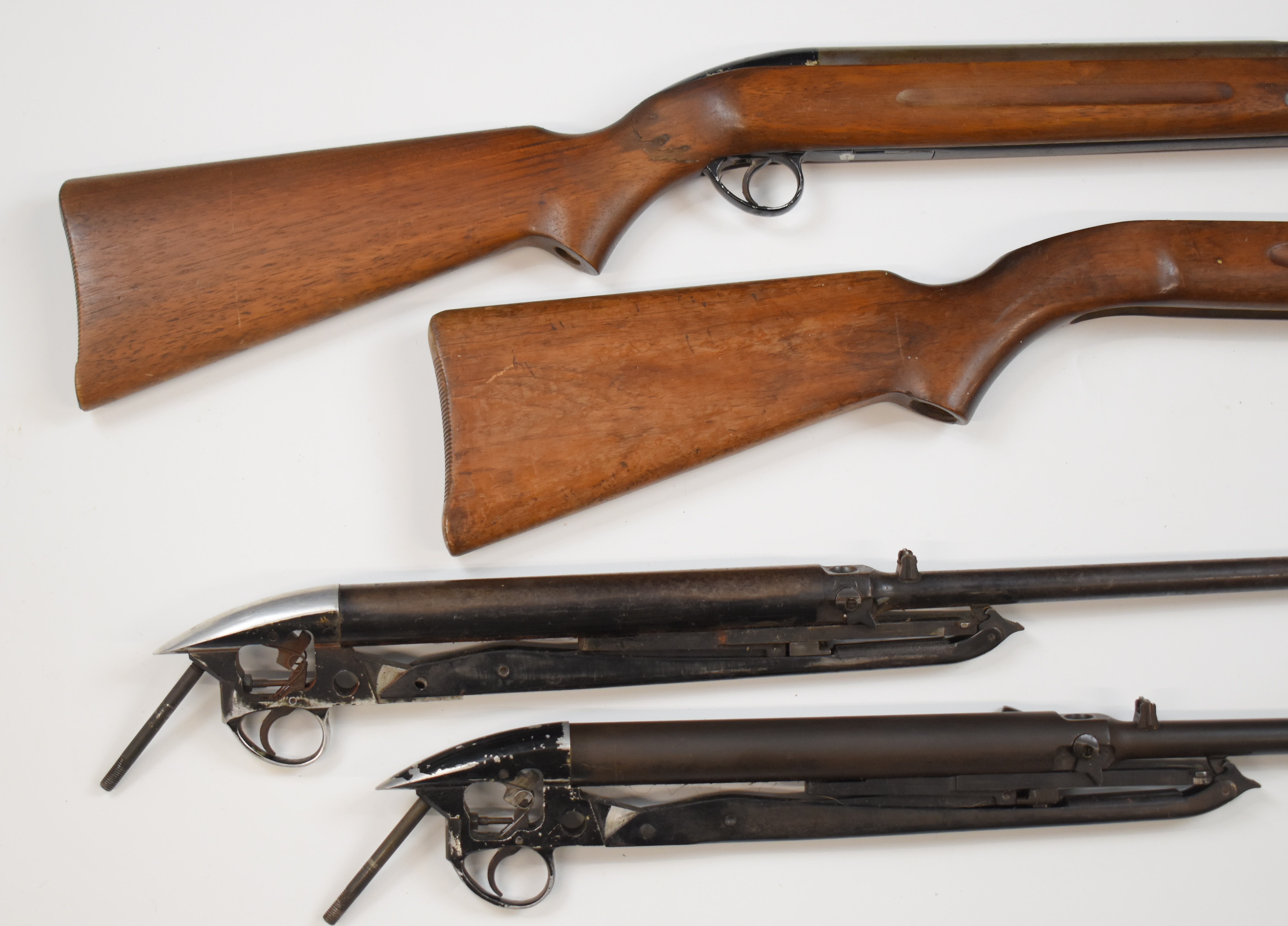 Three BSA Airsporter Mk I .22 under-lever air rifles, all with adjustable sights, one lacking - Image 5 of 6