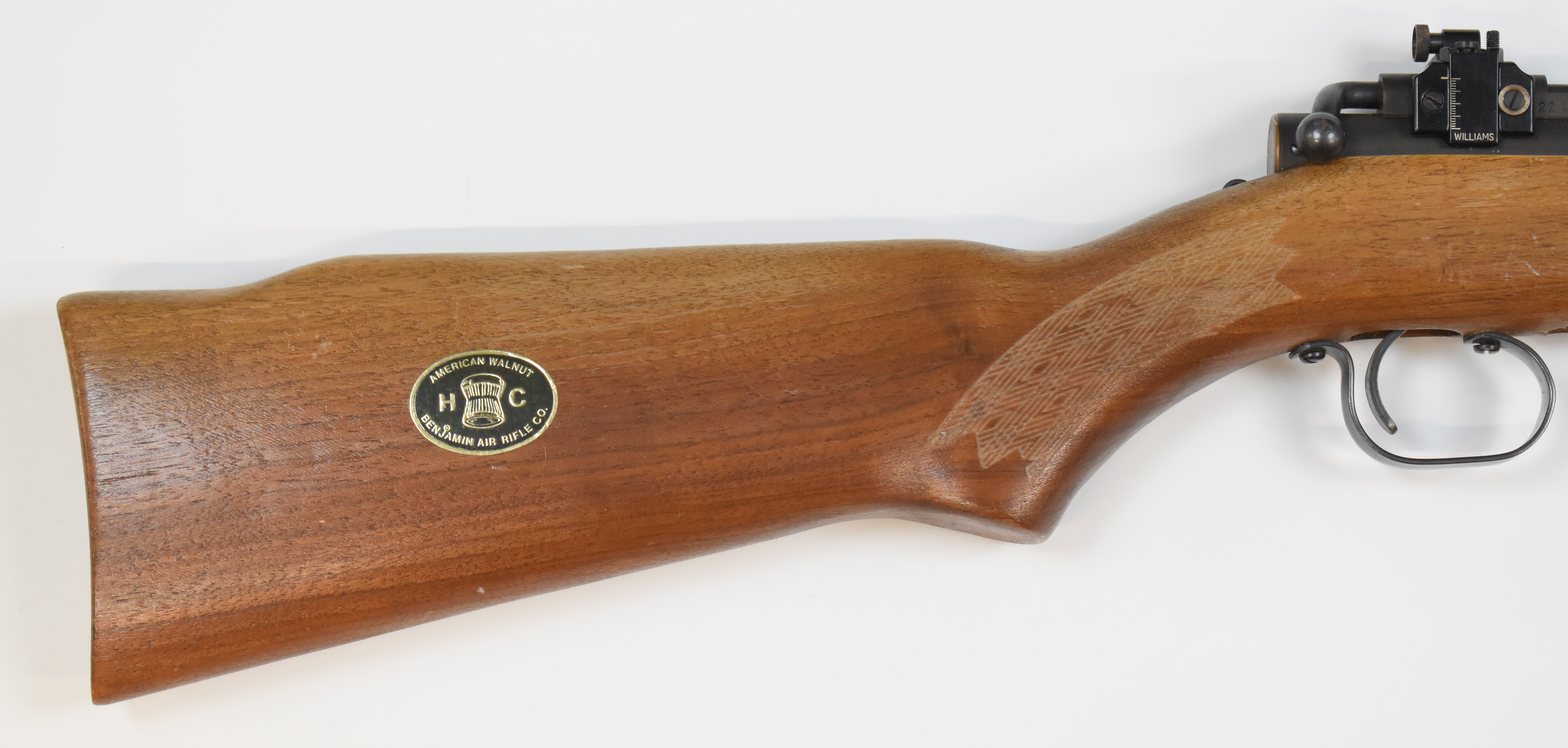 Benjamin Franklin Model 342 .22 under-lever bolt-action air rifle with adjustable sights and - Image 3 of 10