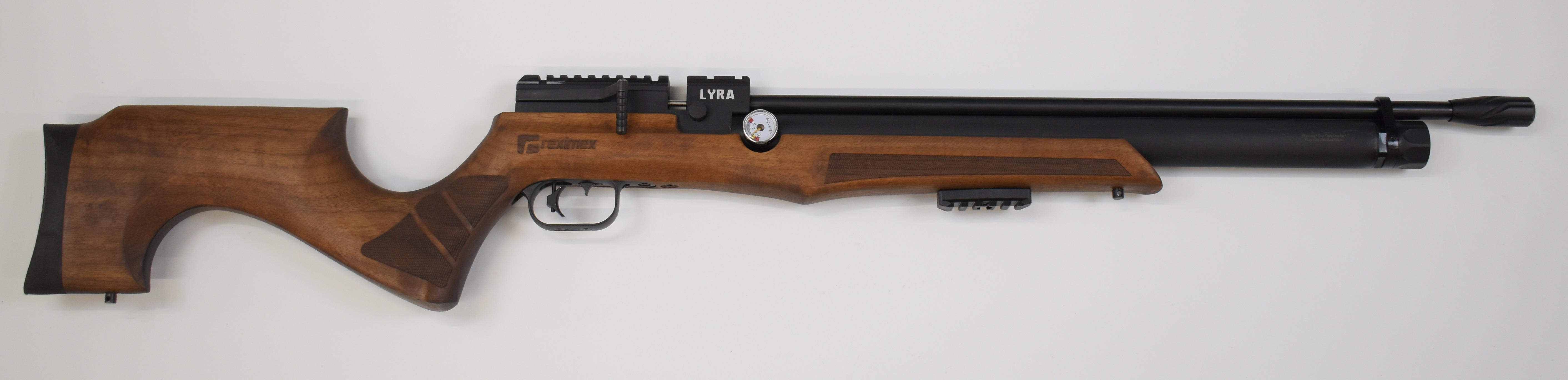 Reximex LYRA .22 PCP air rifle with chequered semi-pistol grip, adjustable trigger, 12-shot magazine - Image 2 of 12