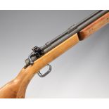 Benjamin Franklin Model 342 .22 under-lever bolt-action air rifle with adjustable sights and