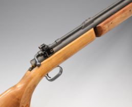 Benjamin Franklin Model 342 .22 under-lever bolt-action air rifle with adjustable sights and