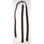 WW2 Short Magazine Lee-Enfield (SMLE) leather and brass rifle sling stamped 'R-S G.M.S',