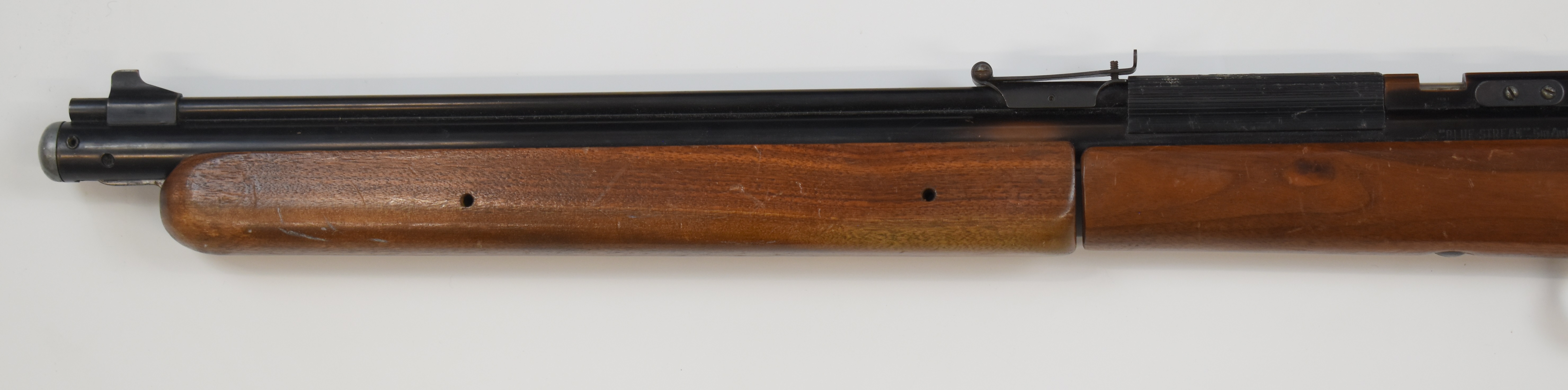 Sheridan Blue Streak .20 bolt-action air rifle with wooden semi-pistol grip and forend and - Image 8 of 8