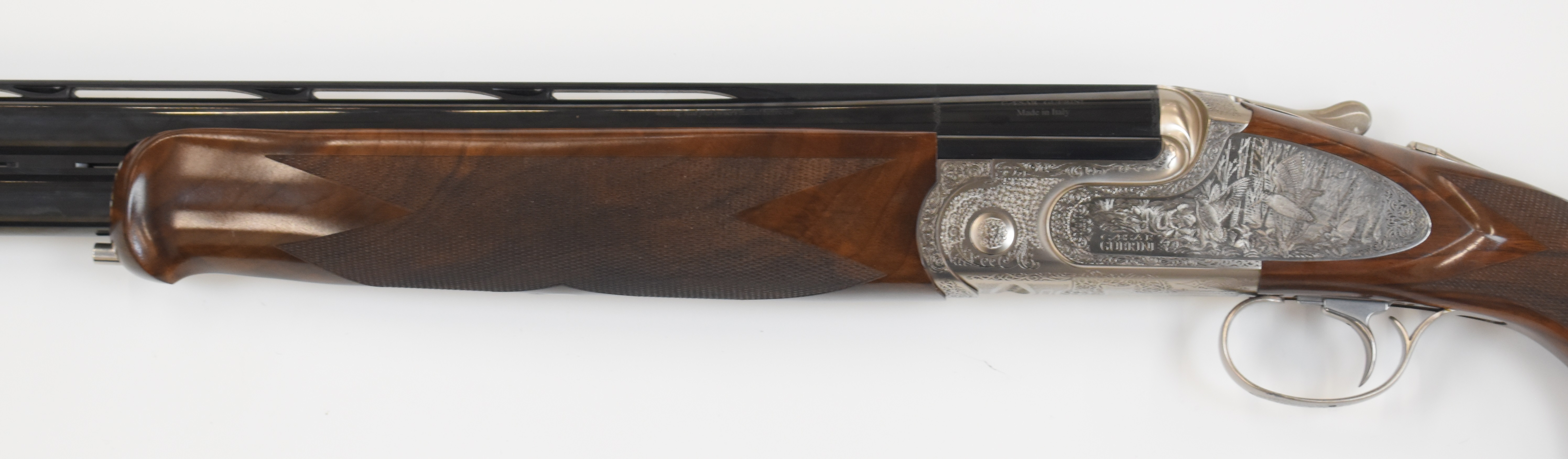 Caesar Guerini Magnus Deluxe Game 12 bore over and under ejector shotgun with engraved scenes of - Image 9 of 9