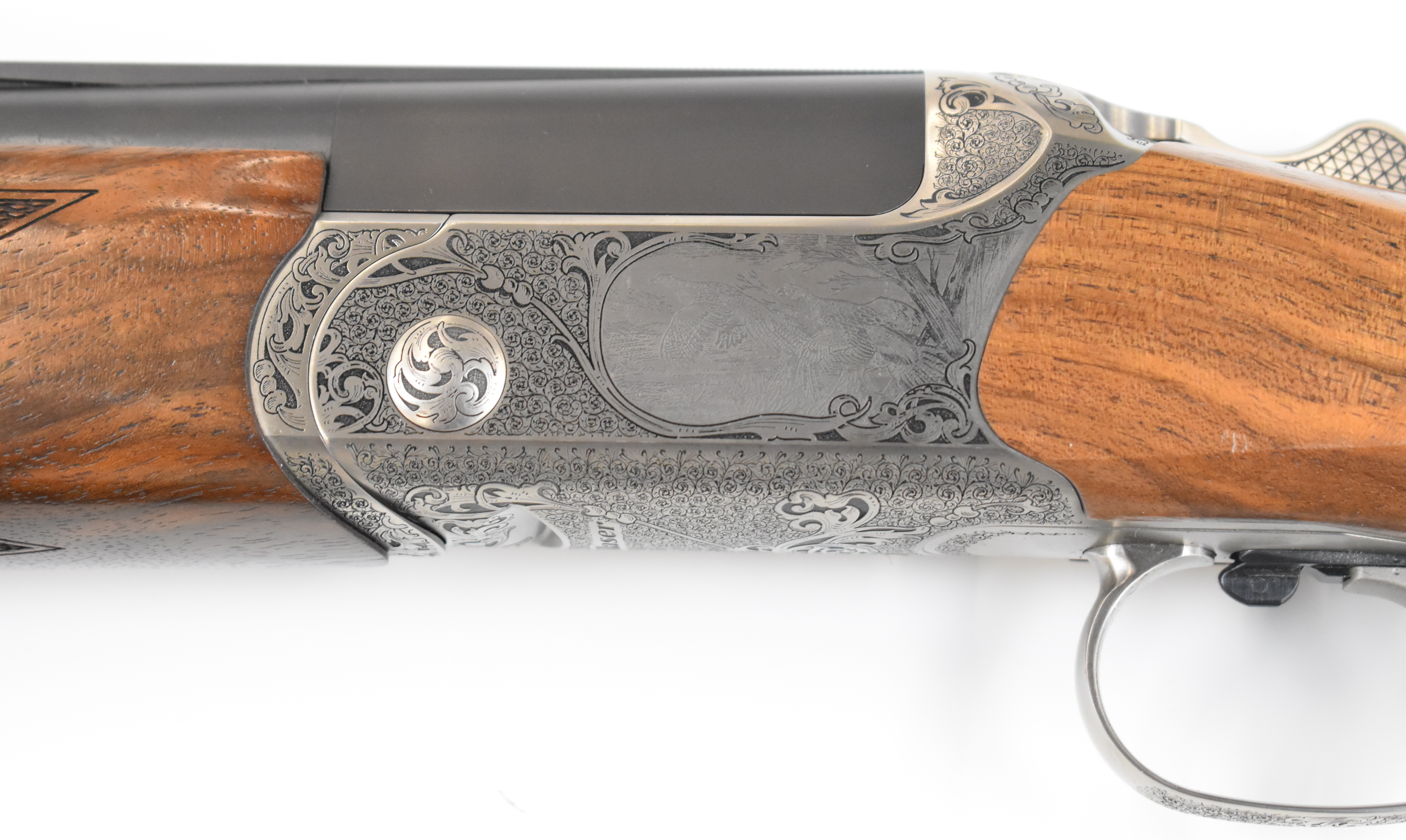 Blaser F16 Grand Luxe 12 bore over under ejector shotgun with Bonsi Brothers engraved locks, - Image 12 of 14