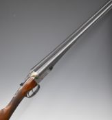 William Evans 12 bore side by side ejector shotgun with locks engraved 'William Evans From Purdey