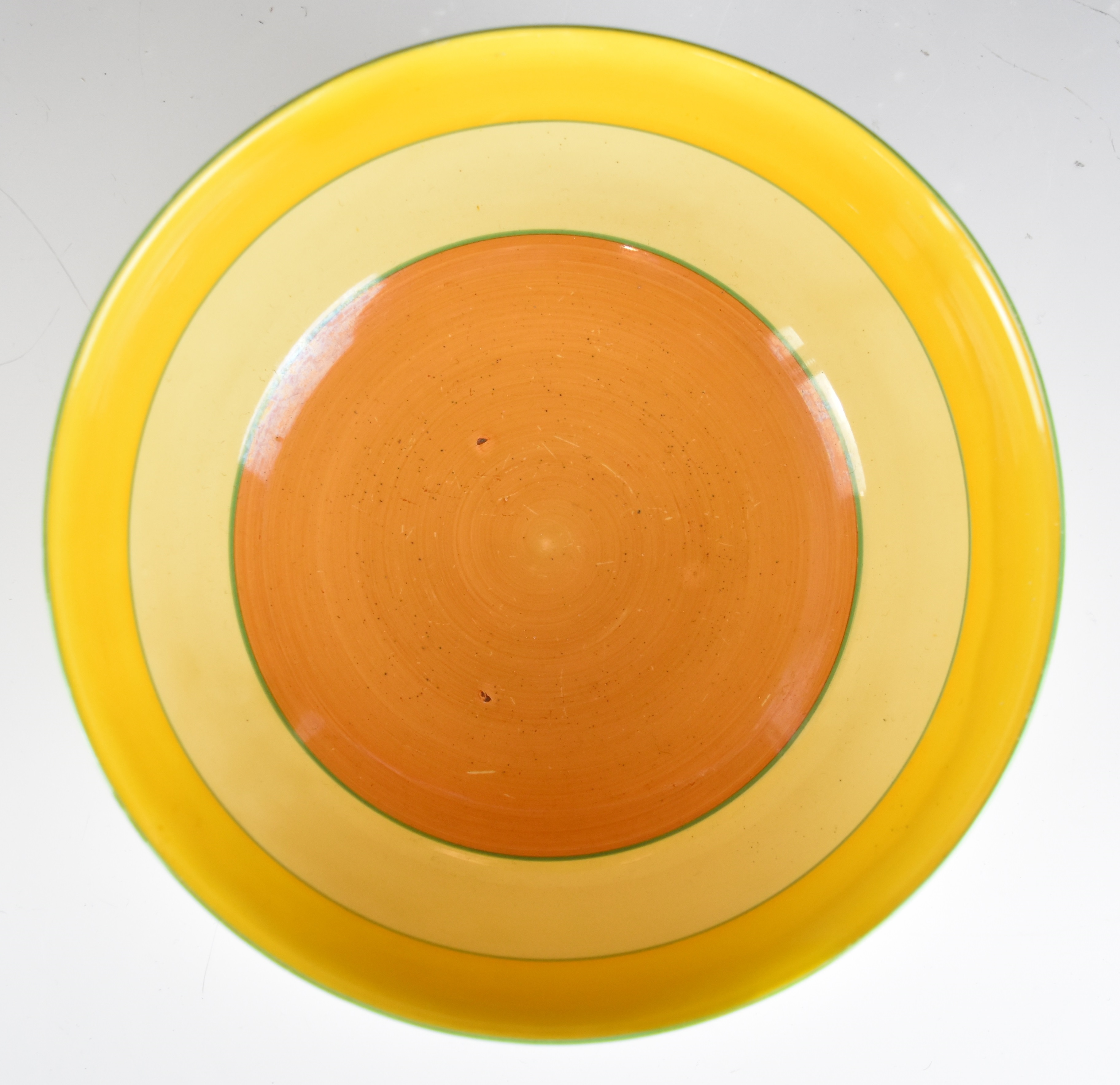 Clarice Cliff for Wilkinson Pottery pedestal bowl decorated in the Crocus pattern, diameter 24.5 x - Image 2 of 5