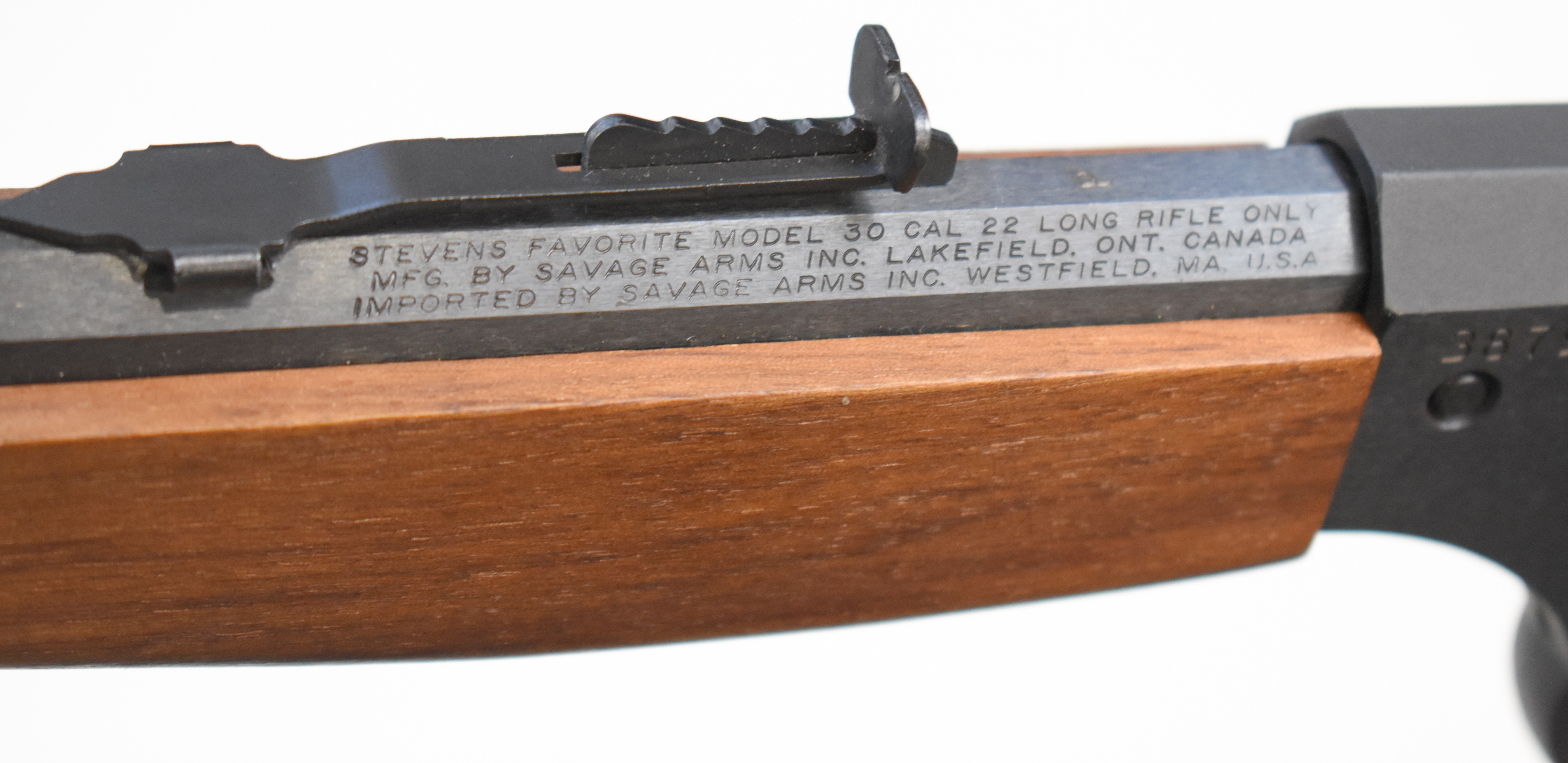Savage Stevens Favorite Model 30 .22 underlever-action rifle with adjustable sights and 21 inch - Bild 10 aus 10