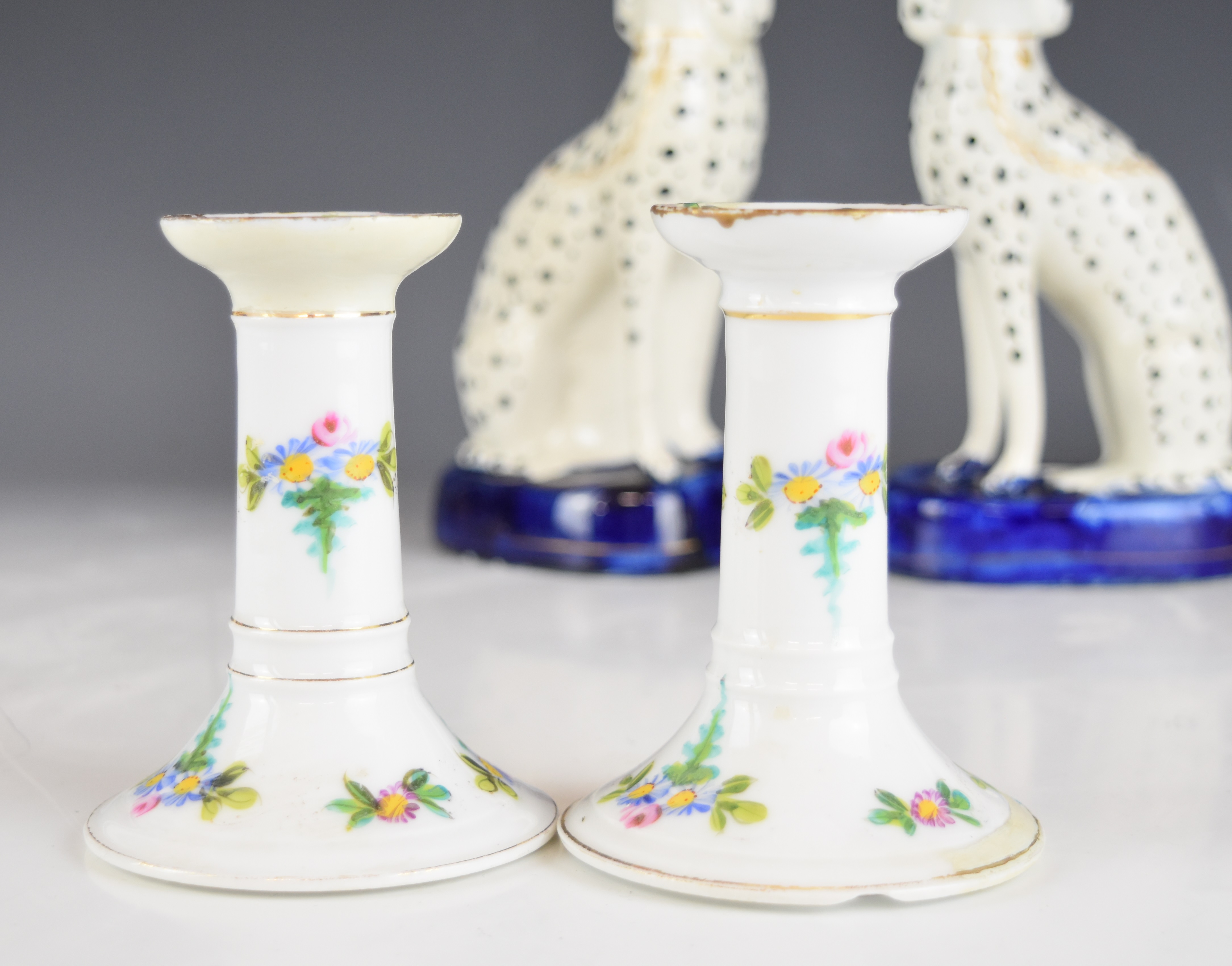 Pirkenhammer porcelain silhouette coffee ware, Herend, Spode and Staffordshire ware etc, tallest - Image 8 of 10