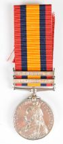 Queen's South Africa Medal with clasps for Wepener and Cape Colony, named to 947 Pte G Peters,