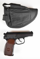 KWC P M Makarov .177 CO2 air pistol with chequered composite grips and adjustable sights, serial