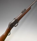 Enfield Martini-Henry .22 under-lever action rifle converted from .577/450 with lock stamped 'VR