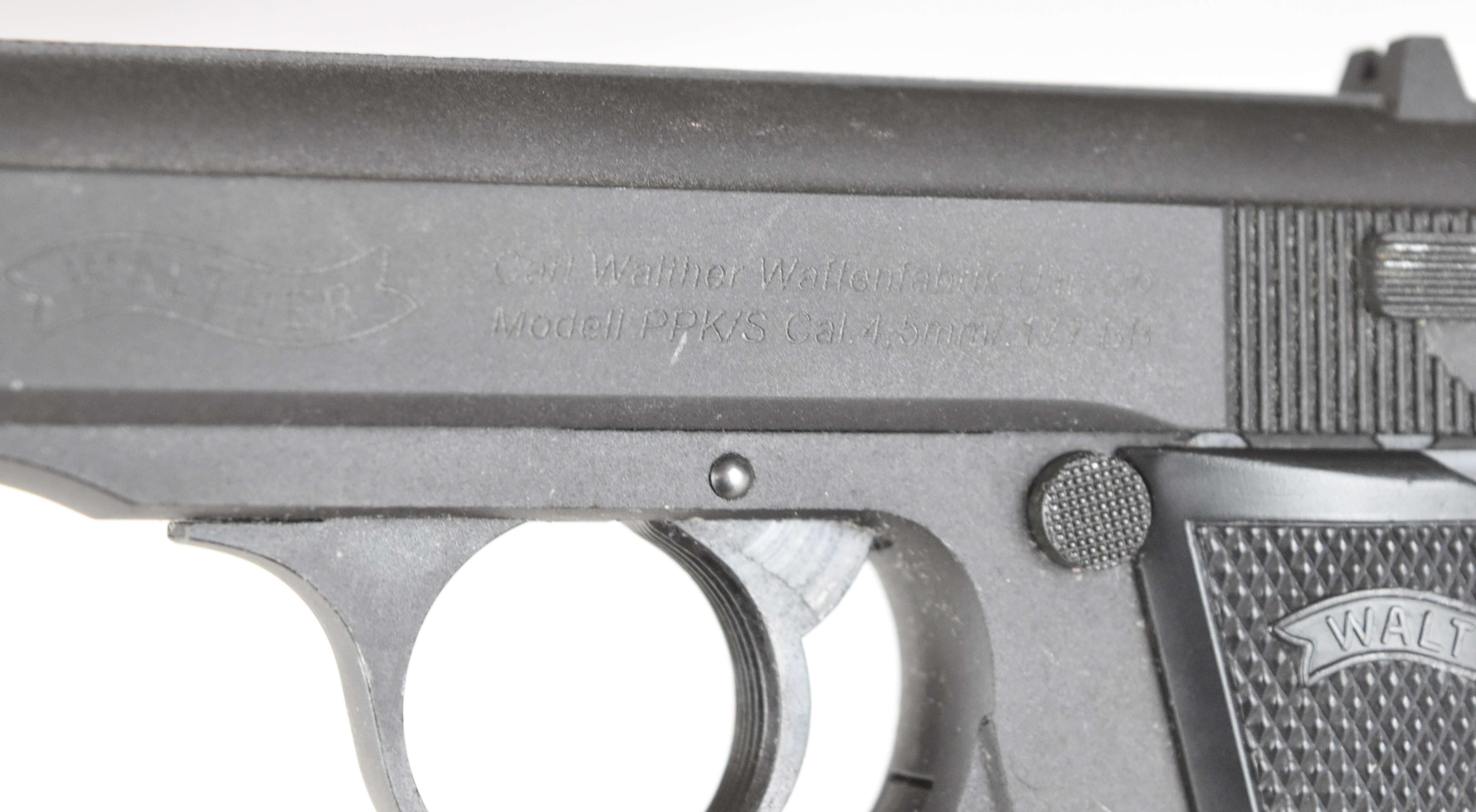 Umarex Walther PPK/S .177 CO2  air pistol with textured composite grips and fixed sights, serial - Image 11 of 13