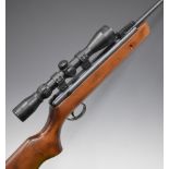 BSA Supersport .22 air rifle with semi-pistol grip, raised cheek piece, adjustable trigger and BSA