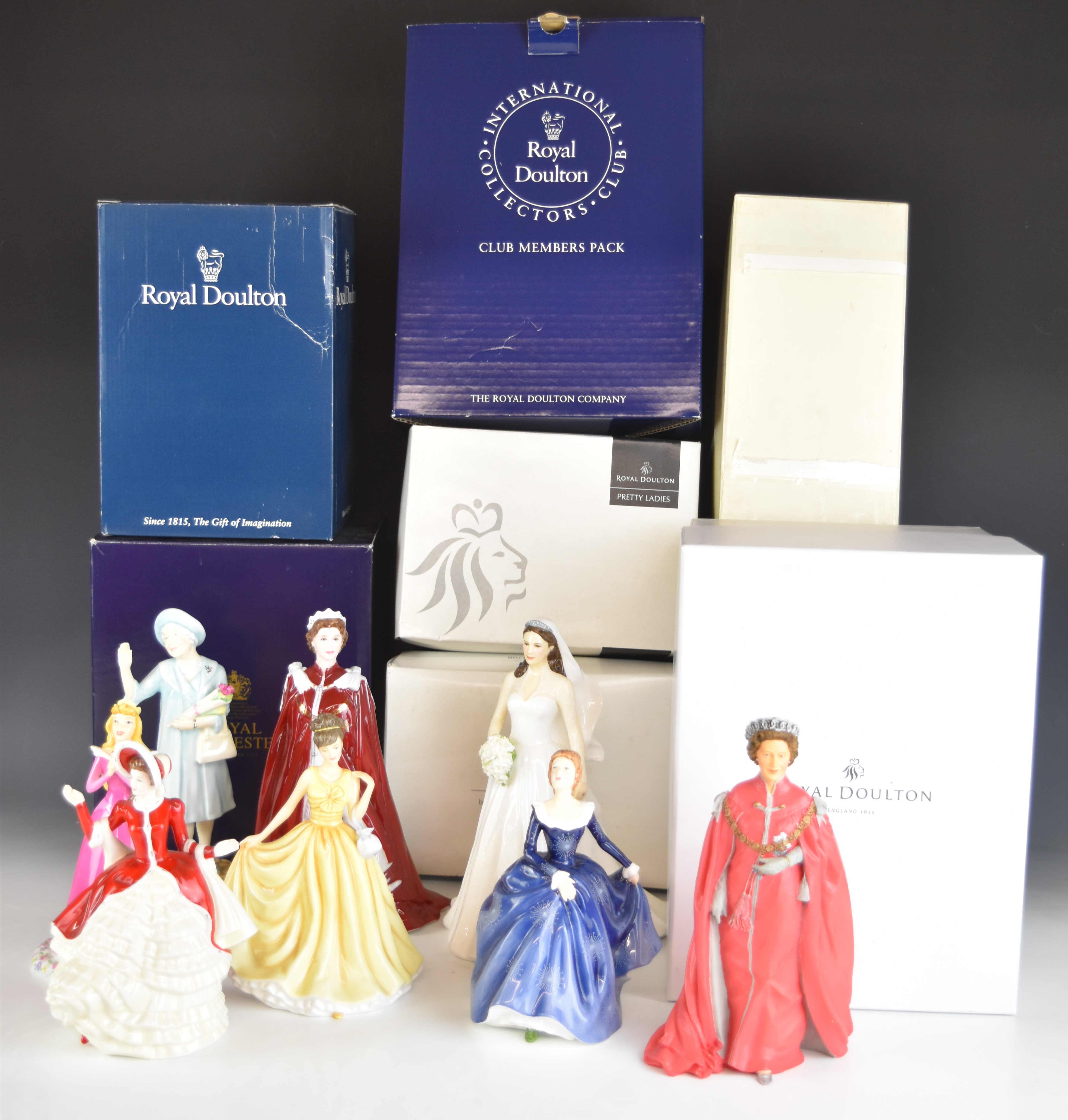 Royal Doulton, Royal Worcester and Tim Potts figures including Catherine, Queen Elizabeth II, - Image 10 of 18