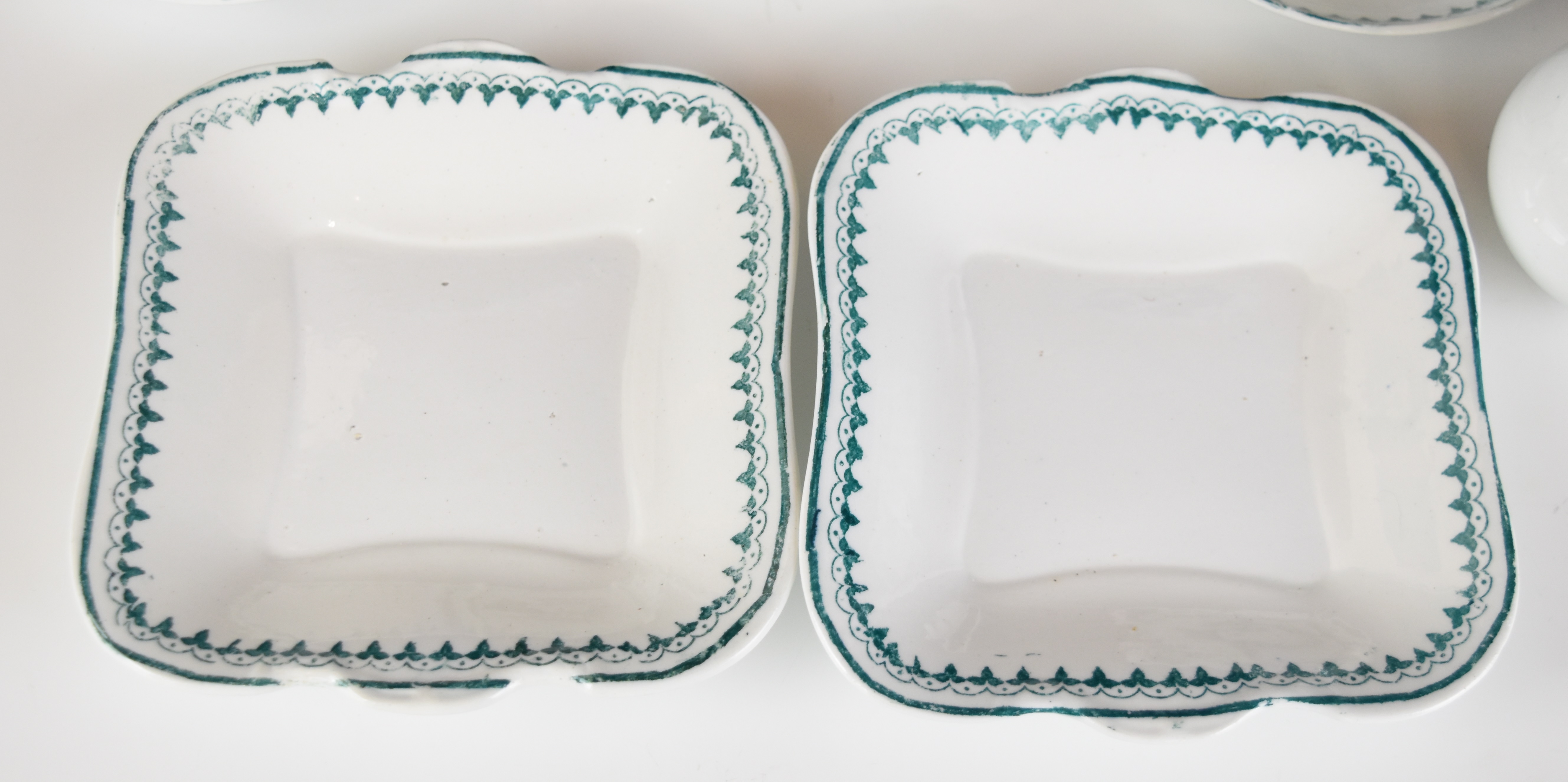 Copeland 19thC children's or toy / doll's house porcelain tea ware in two patterns, a sauce tureen - Image 10 of 12