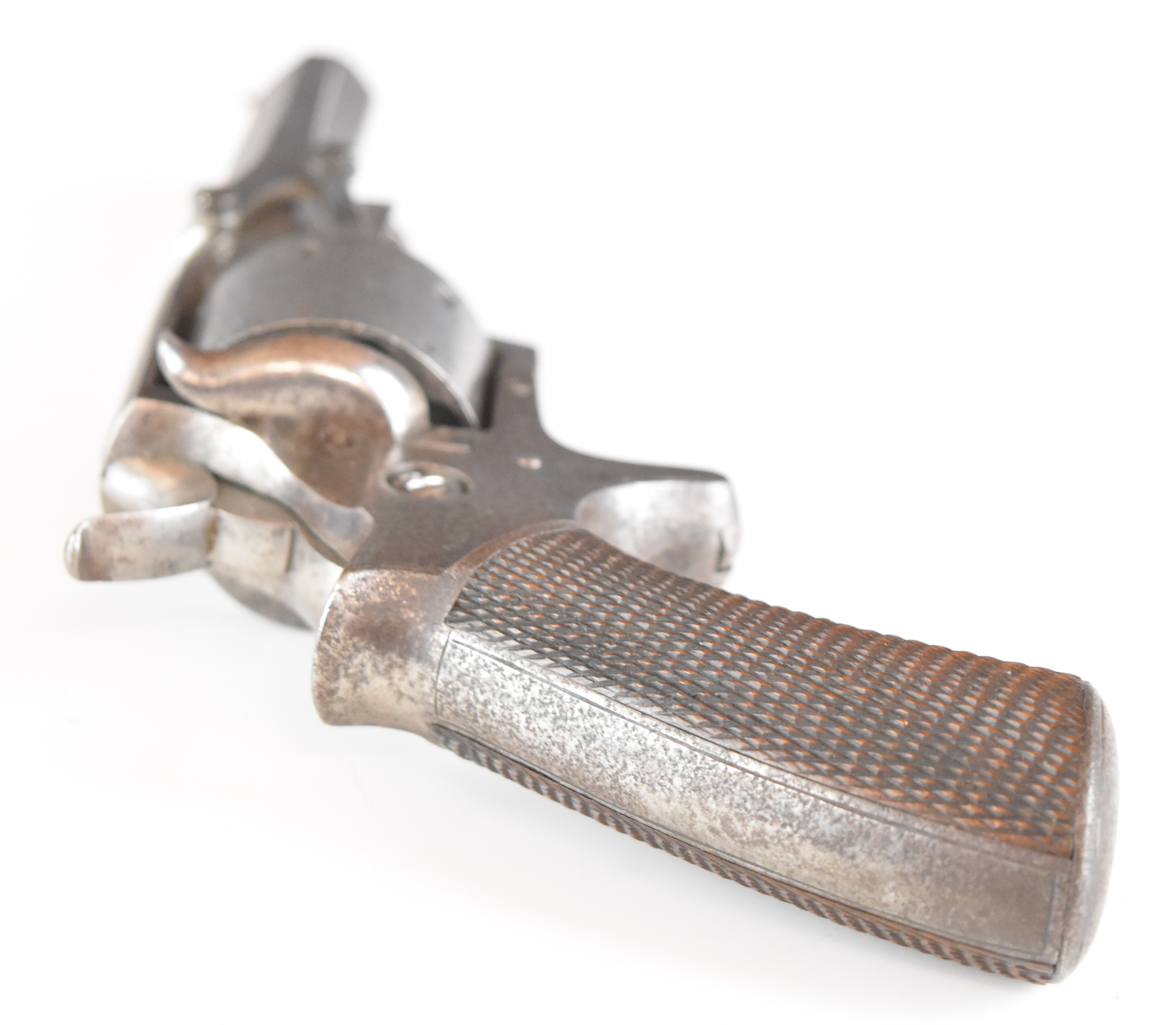 Tranter pattern .32 seven-shot single-action revolver with line engraved frame, sheath trigger, - Image 3 of 8