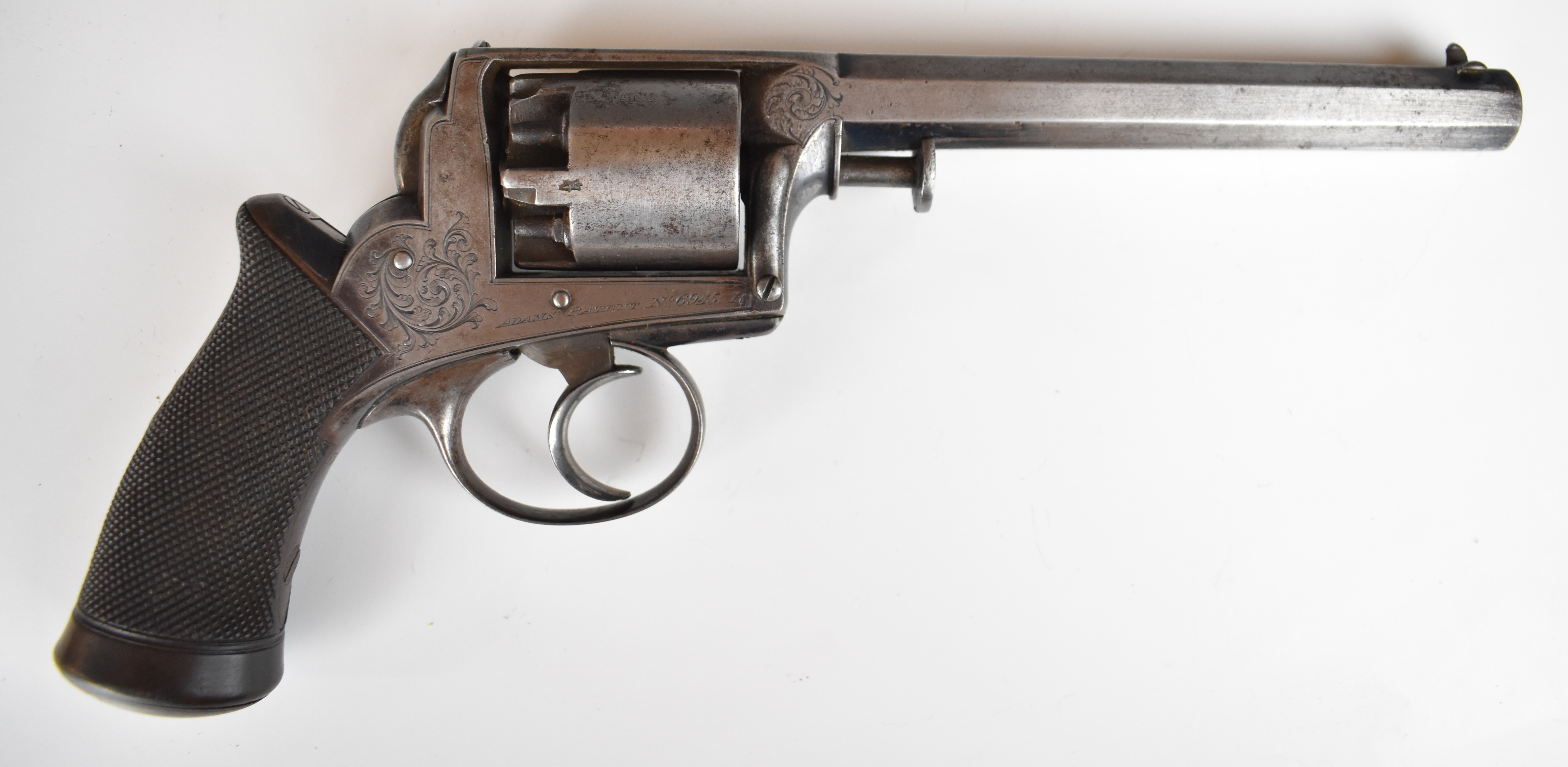 Deane Adams and Deane 54 bore five-shot semi-hammerless revolver with engraved trigger guard and - Bild 2 aus 19