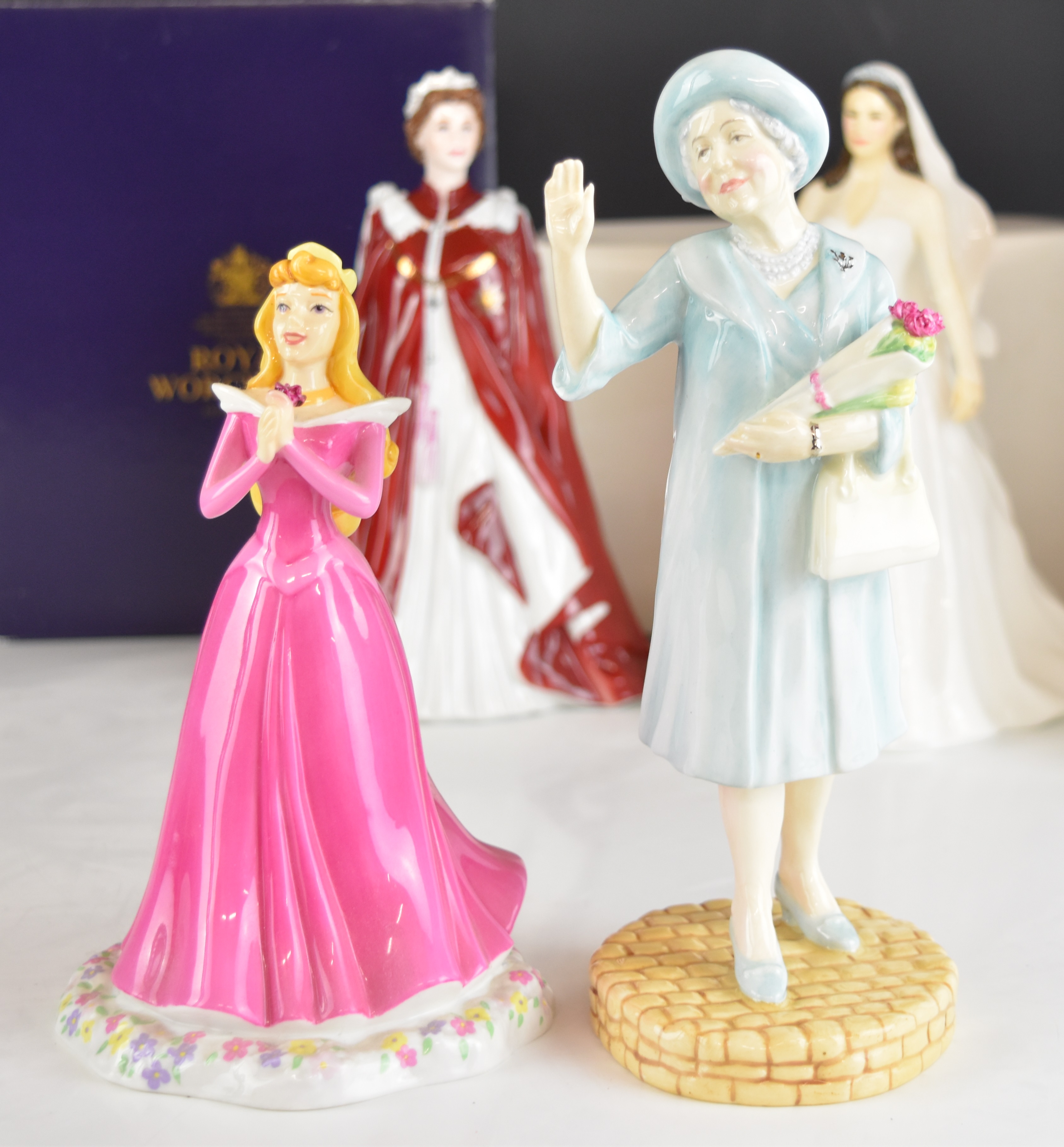 Royal Doulton, Royal Worcester and Tim Potts figures including Catherine, Queen Elizabeth II, - Image 15 of 18