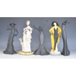 Royal Doulton, Coalport and Capodimonte figurines including Annabel from the Classique series,
