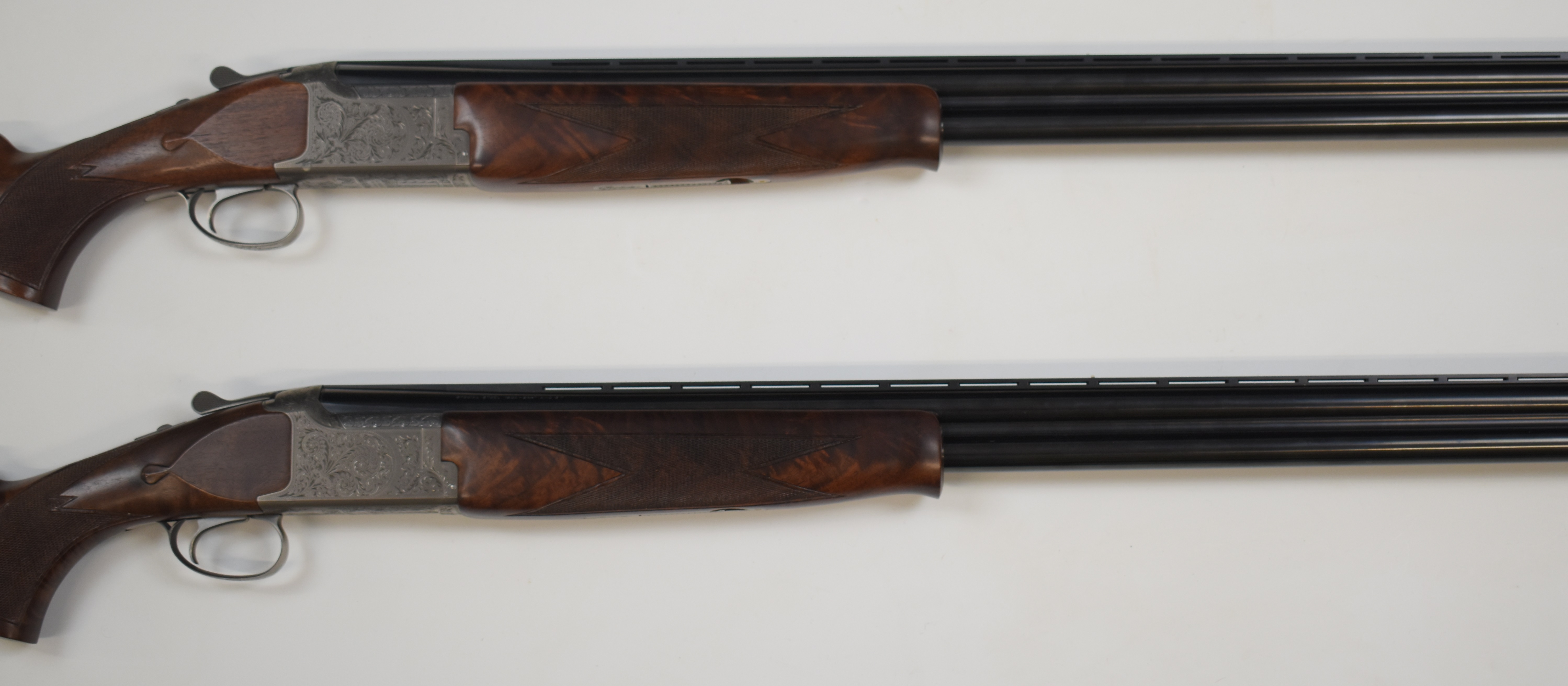 A pair of Miroku MK-60 Sport Universal SPG5 12 bore over and under ejector shotguns, each with - Image 4 of 16