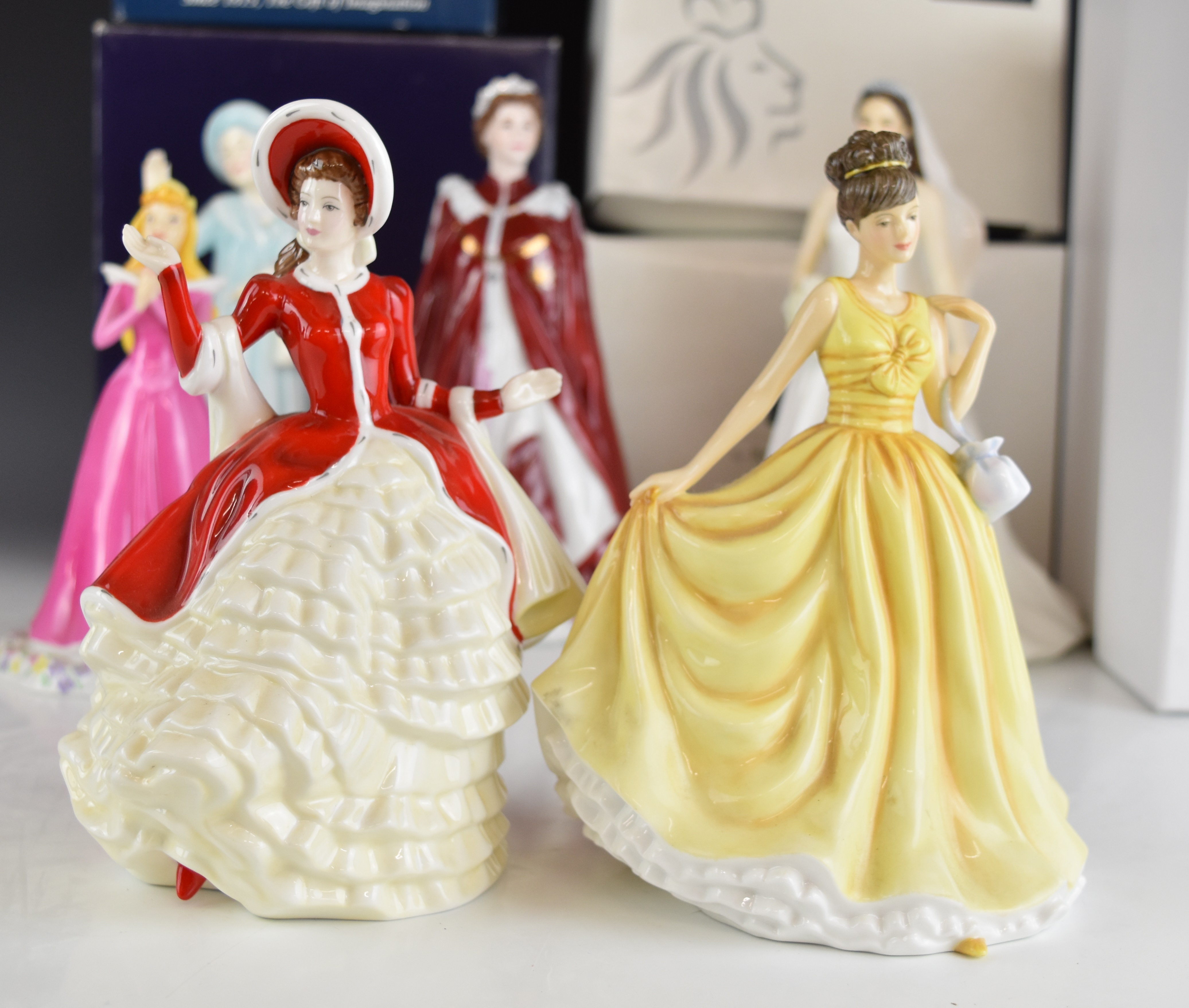 Royal Doulton, Royal Worcester and Tim Potts figures including Catherine, Queen Elizabeth II, - Image 4 of 18