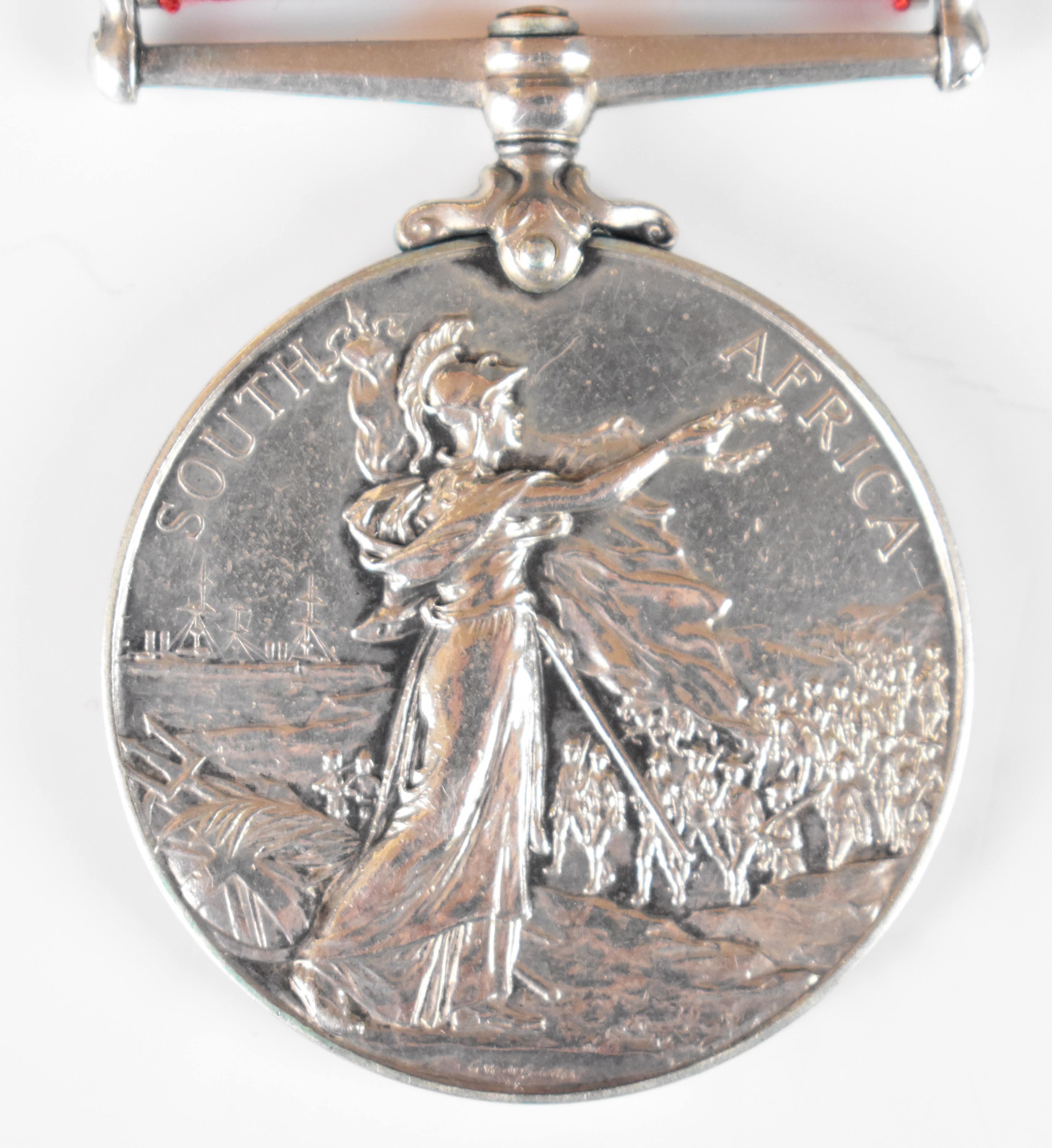 Queen's South Africa Medal with clasps for Defence of Kimberley and South Africa 1901 named to 828 - Image 7 of 22