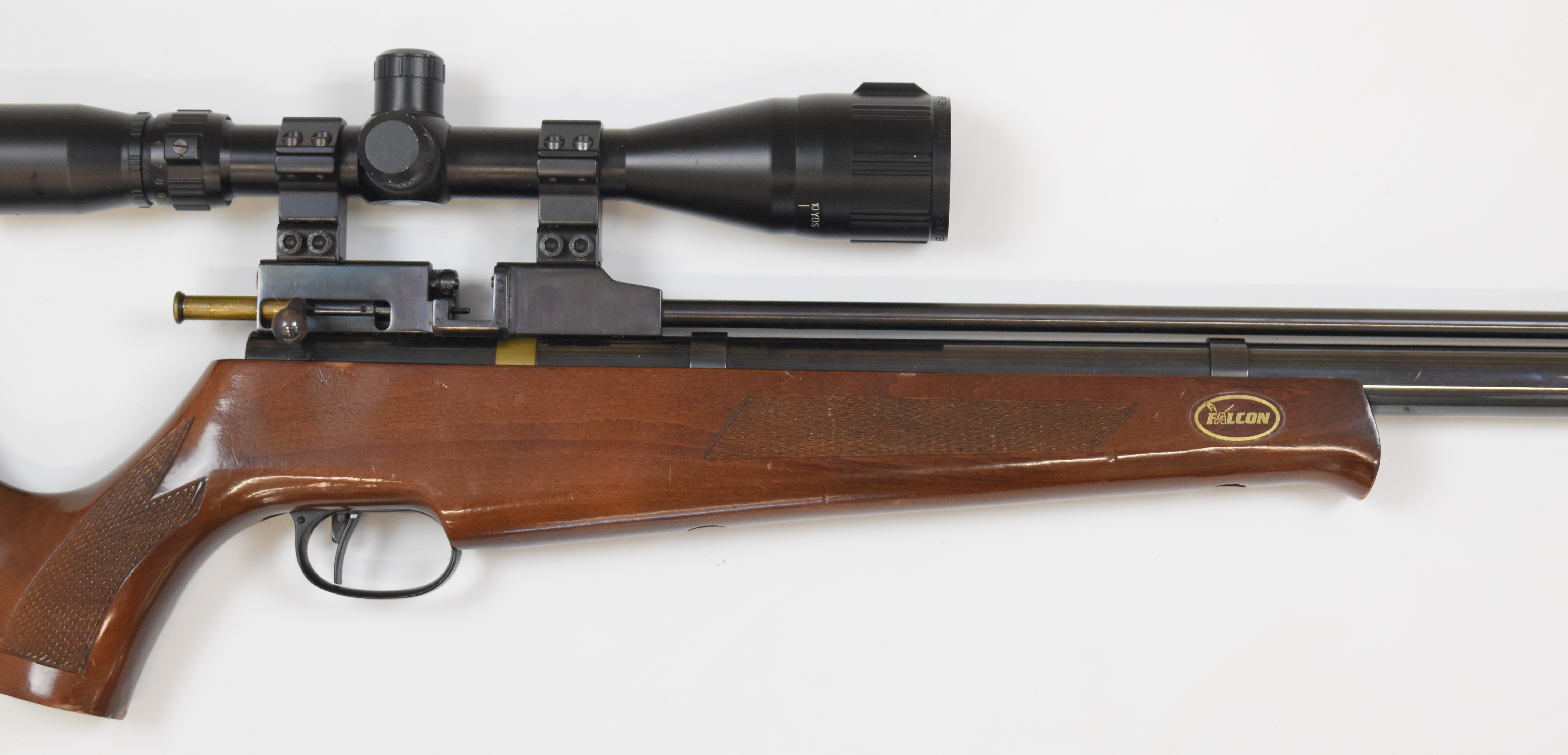 Titan/ Falcon .22 bolt-action PCP air rifle, probably by John Bowkett, with two 8-shot magazines, - Image 4 of 10