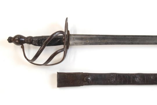 British Army Heavy Cavalry 1788 pattern Trooper's sword with three bar hilt, 92cm straight single - Image 5 of 24