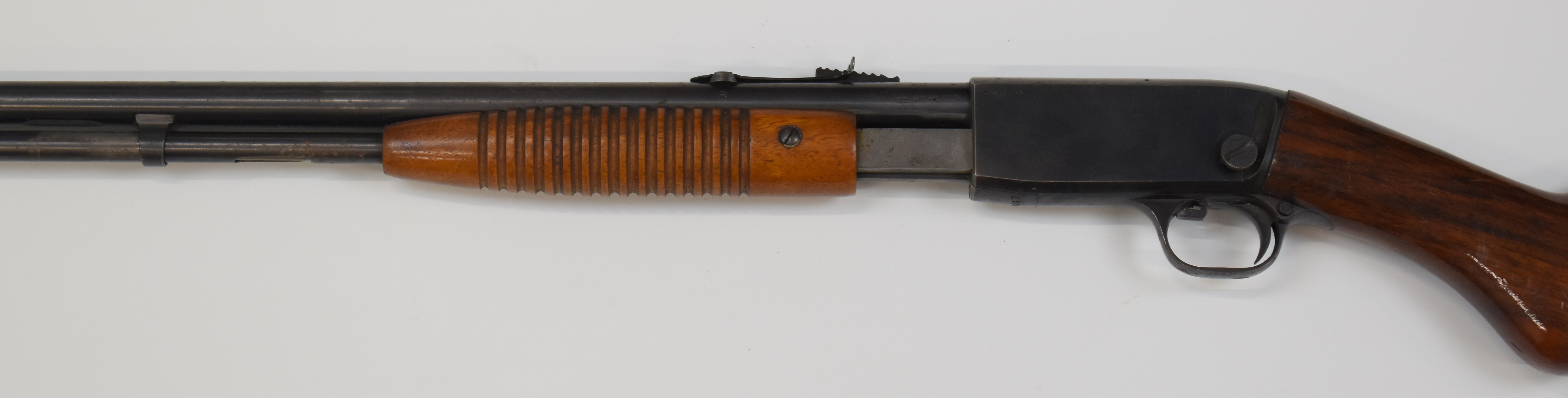 Browning .22 pump-action rifle with semi-pistol grip, adjustable sights and 21.5 inch barrel, - Image 8 of 9
