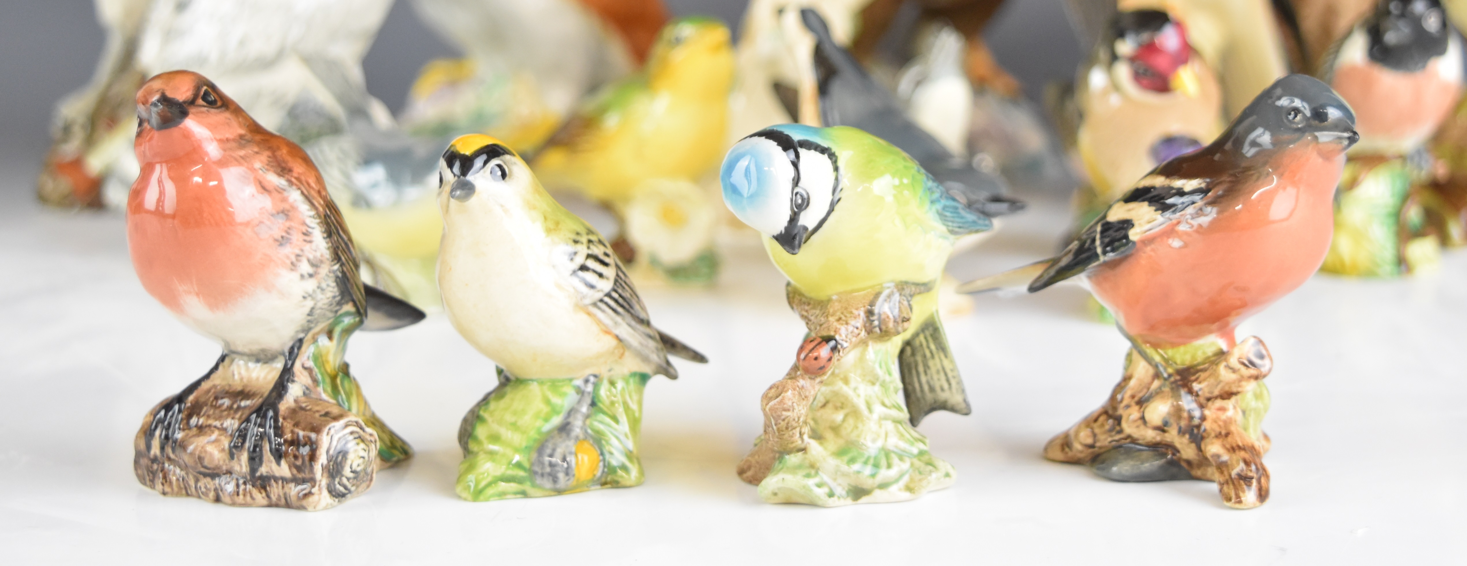 Collection of Beswick bird figures including thrush, kestrel, bald eagle, barn owl, first version - Image 2 of 10