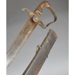 British 1796 pattern Light Cavalry Trooper's sword, with 81cm curved blade and scabbard. PLEASE NOTE