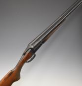 Baikal IJ-58 12 bore side by side ejector shotgun with heavy engraving of birds to the locks,