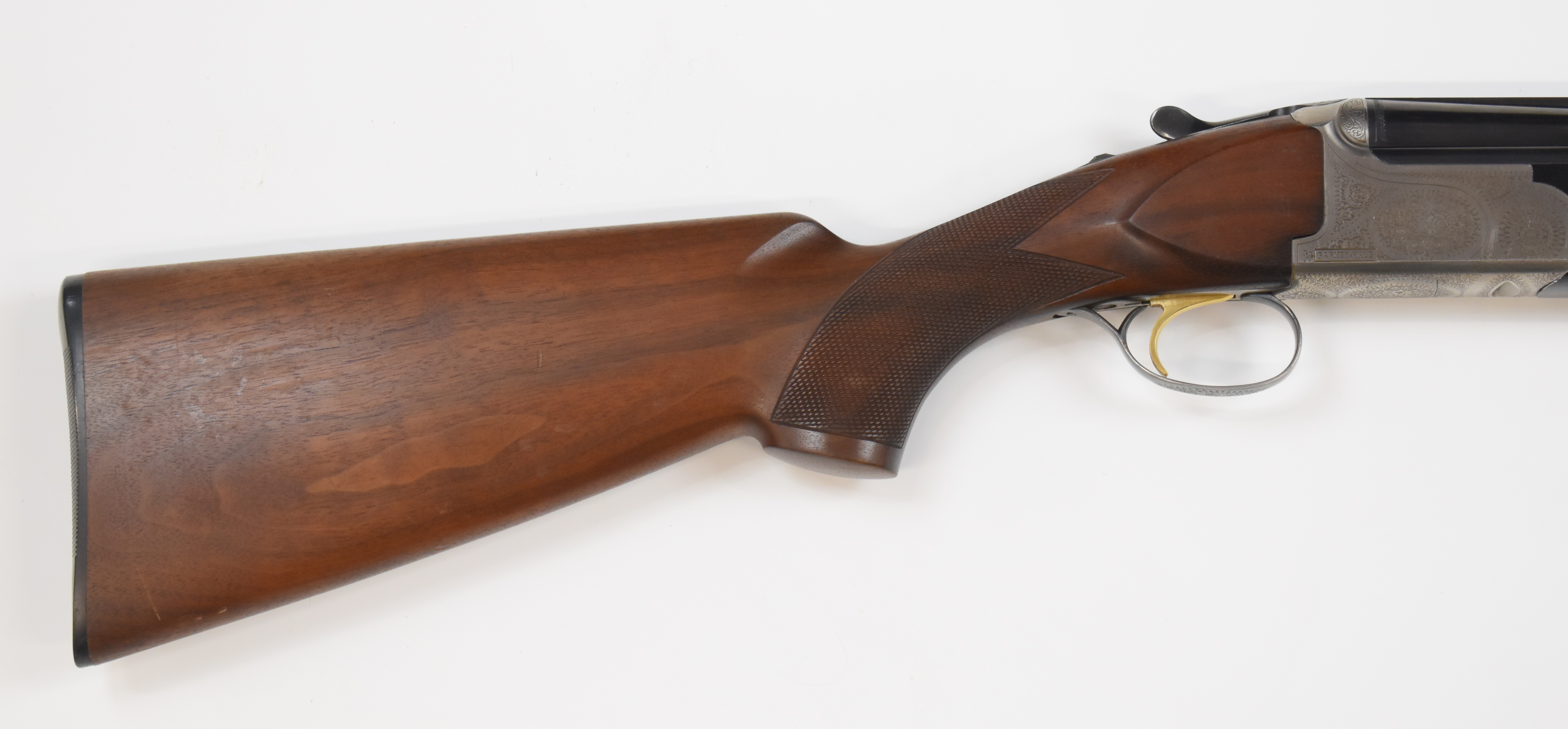 Parker-Hale 12 bore over and under ejector shotgun with named and engraved lock, engraved trigger - Image 3 of 10