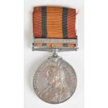 British Army Queen's South Africa Medal with clasp for Cape Colony named to 6232 Pte W Monk,
