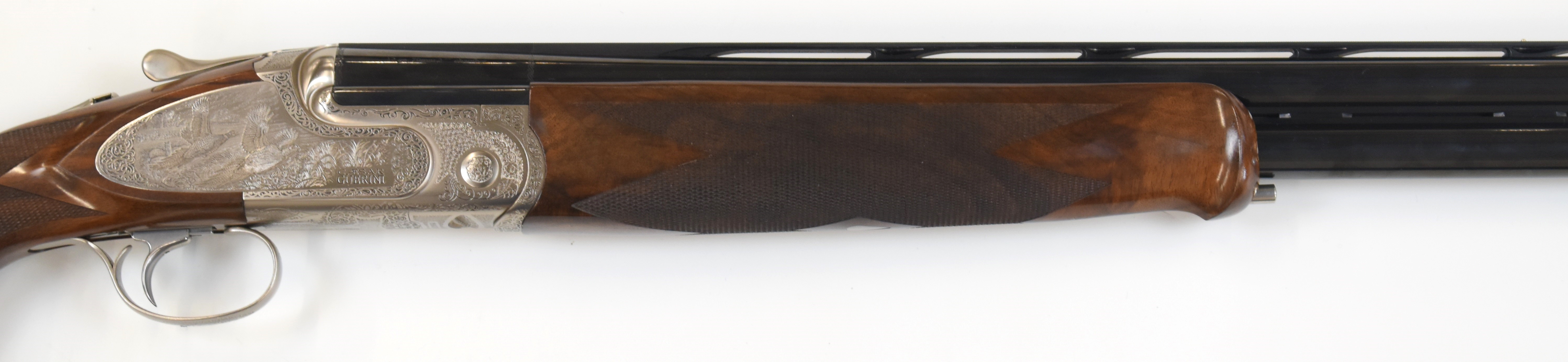 Caesar Guerini Magnus Deluxe Game 12 bore over and under ejector shotgun with engraved scenes of - Image 4 of 9