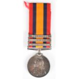 Queen's South Africa Medal with clasps for Orange Free State, Defence of Mafeking and Transvaal,